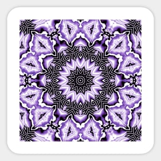 Purple Geode Floral Flower Sticker